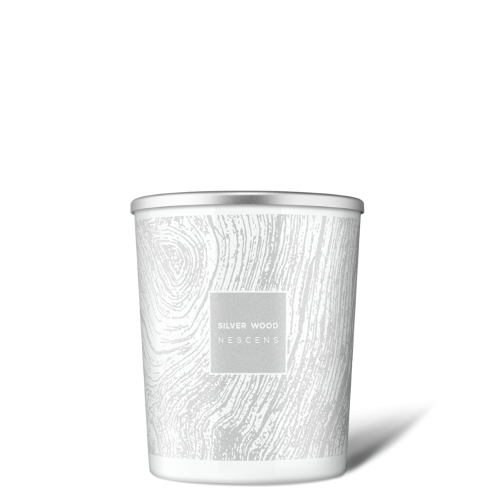 Nescens Silver Wood Candle-1
