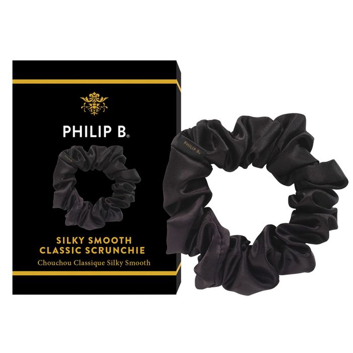 Philip B Classic Black Scrunchie-1