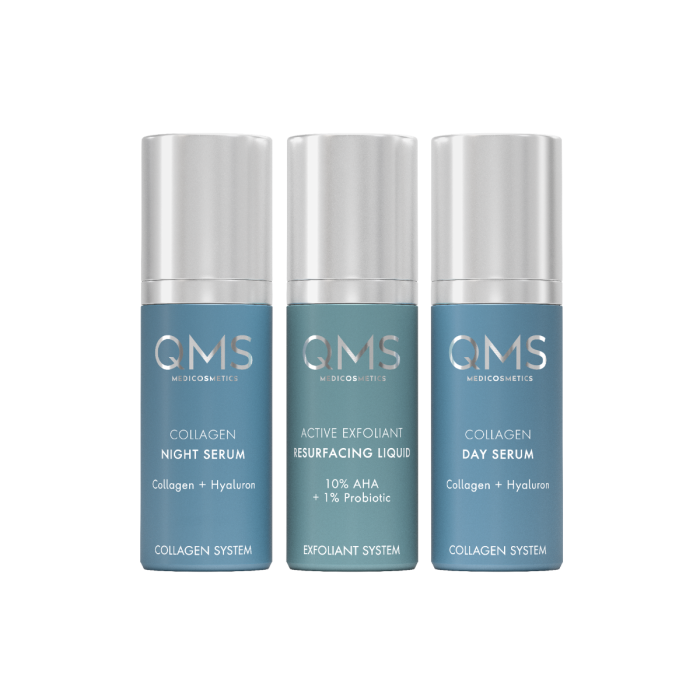 QMS Medicosmetics 3-Step Core Routine Set Collagen + Exfoliant Strong0